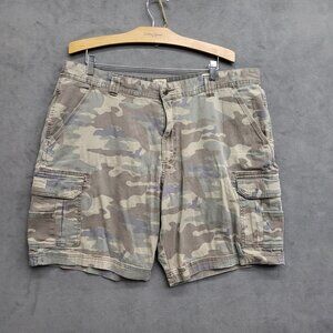 Red Head Cargo Shorts Flat Front Cotton Camouflage 42" X 12"‎ Inseam